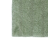Knightsbridge Stylish And Comfortable Traditional Linear Design 2 PC Cotton Bath Rug Set 20"x30" & 24"x40" Sage