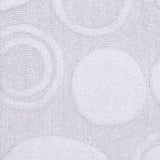 Knightsbridge Stylish And Comfortable Traditional Orbit Design 2 PC Cotton Bath Rug Set 20"x30" & 24"x40" White