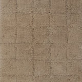 Knightsbridge Stylish And Comfortable Traditional Summer Tile Design 2 PC Cotton Bath Rug Set 20"x30" & 24"x40" Natural