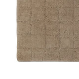 Knightsbridge Stylish And Comfortable Traditional Summer Tile Design 2 PC Cotton Bath Rug Set 20"x30" & 24"x40" Natural