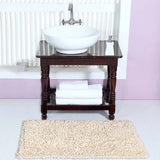Knightsbridge Chenille Shaggy 220 GSF Non Skid Back Bath Rug 24 x 40