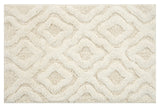Knightsbridge Link Bath Rug Cotton Non Skid Back - Ivory