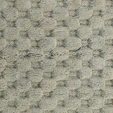 Knightsbridge Luxurious Block Pattern High Quality Year Round Cotton With Non-Skid Back Bath Rug Sage