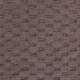 Knightsbridge Luxurious Block Pattern High Quality Year Round Cotton With Non-Skid Back Bath Rug Stone