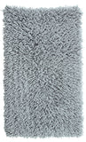 Knightsbridge Melbourne 220 GSF Non Skid Back Bath Rug 24 x 40 - Silver