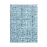 Knightsbridge Summer Tile 220 GSF Non Skid Back Bath Rug 24 x 40 - Light Blue