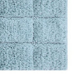 Knightsbridge Summer Tile 220 GSF Non Skid Back Bath Rug 24 x 40 - Light Blue