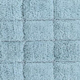Knightsbridge Summer Tile 220 GSF Non Skid Back Bath Rug 24 x 40 - Light Blue