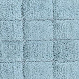 Knightsbridge Summer Tile 220 GSF Non Skid Back Bath Rug 24 x 40 - Light Blue