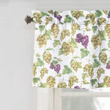 RT Designer's Collection Tribeca Latte Printed 3 Pieces Kitchen Curtain Set Includes 1 Valance 52" x 18" and 2 Tiers 26" x 36" Each Multi Color