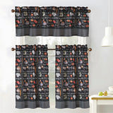 RT Designers Collection Polyester Cucina Bless 3 Piece Kitchen Curtains Valance & Tiers Set 52" x 18" Muticolor