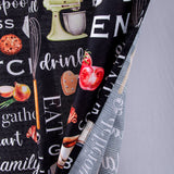 RT Designers Collection Polyester Cucina Bless 3 Piece Kitchen Curtains Valance & Tiers Set 52" x 18" Muticolor