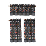 RT Designers Collection Polyester Cucina Bless 3 Piece Kitchen Curtains Valance & Tiers Set 52" x 18" Muticolor