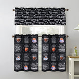RT Designers Collection Polyester Cucina Coffee 3 Piece Kitchen Curtains Valance & Tiers Set 52" x 18" Muticolor