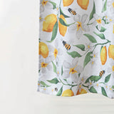 RT Designers Collection Polyester Cucina Lemon Bee Slub 3 Piece Kitchen Curtains Valance & Tiers Set 52" x 18" Muticolor