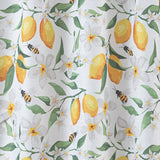 RT Designers Collection Polyester Cucina Lemon Bee Slub 3 Piece Kitchen Curtains Valance & Tiers Set 52" x 18" Muticolor
