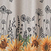 RT Designers Collection Polyester Cucina Sunflower Plaid Slub Kitchen Curtains Valance & Tiers Set 52