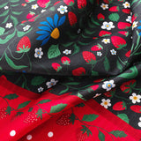 RT Designers Collection Polyester Cucina Strawberry Fields Kitchen Curtains Valance & Tiers Set 52" x 18" Muticolor
