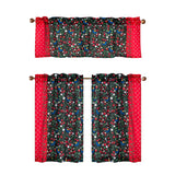 RT Designers Collection Polyester Cucina Strawberry Fields Kitchen Curtains Valance & Tiers Set 52" x 18" Muticolor