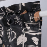 RT Designers Collection Polyester Cucina Bistro 3 Piece Kitchen Curtains Valance & Tiers Set 52" x 18" Muticolor