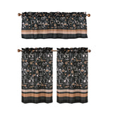 RT Designers Collection Polyester Cucina Bistro 3 Piece Kitchen Curtains Valance & Tiers Set 52" x 18" Muticolor