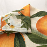RT Designers Collection Polyester Cucina Orange Butterfly Slub Kitchen Curtains Valance & Tiers Set 52" x 18" Muticolor