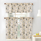 RT Designers Collection Polyester Cucina Latte Slub 3 Piece Kitchen Curtains Valance & Tiers Set 52" x 18" Muticolor
