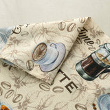 RT Designers Collection Polyester Cucina Latte Slub 3 Piece Kitchen Curtains Valance & Tiers Set 52" x 18" Muticolor