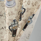 RT Designers Collection Polyester Cucina Latte Slub 3 Piece Kitchen Curtains Valance & Tiers Set 52" x 18" Muticolor
