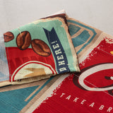 RT Designers Collection Polyester Cucina Fresh Brew Slub 3 Piece Kitchen Curtains Valance & Tiers Set 52" x 18" Muticolor