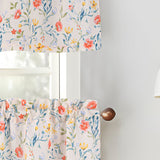 RT Designers Collection Polyester Cucina Sweet Home Slub 3 Piece Kitchen Curtains Valance & Tiers Set 52" x 18" Muticolor
