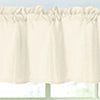 RT Designers Collection 100% Polyester Gibson Solid 3 Piece Kitchen Curtains Valance & Tiers Set 54" x 18" Beige