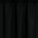 RT Designers Collection 100% Polyester Gibson Solid 3 Piece Kitchen Curtains Valance & Tiers Set 54" x 18" Black