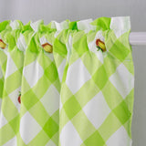 RT Designers Collection Polyester Ruffle 3Piece Apple Printed Kitchen Curtains Tier & Swag Set 60" x 36" Muticolor