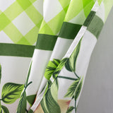 RT Designers Collection Polyester Ruffle 3Piece Apple Printed Kitchen Curtains Tier & Swag Set 60" x 36" Muticolor