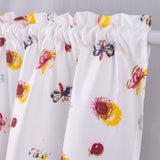 RT Designers Collection Polyester Ruffle 3Piece Sunflower Printed Kitchen Curtains Tier & Swag Set 60" x 36" Muticolor