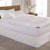 Blue Ridge Kathy Ireland 233 Thread Count Home Gallery Cotton Gusseted Feather Bed - White