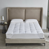Kathy Ireland Brrr Pro Cooling Tencel ™ Lyocell/Polyester-Filled Mattress Pad - White