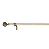 Versailles LX01 Ball Finial Rod Set - Antique Brass/Brushed Brass