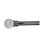 Versailles Lexington LX06 Bubble Finial Rod Set - Pewter/Silver