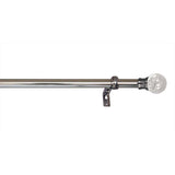 Versailles Lexington LX06 Bubble Finial Rod Set - Pewter/Silver