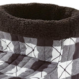 Shavel 100% Polyester Luxury Micro Flannel Heated Buffalo Check Foot Warmer One Size Multi