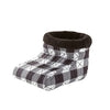 Shavel 100% Polyester Luxury Micro Flannel Heated Buffalo Check Foot Warmer One Size Multi