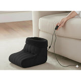 Shavel 100% Polyester Luxury Micro Flannel Heated Charcoal Foot Warmer One Size Black