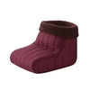 Shavel 100% Polyester Luxury Micro Flannel Heated Foot Warmer One Size Wine