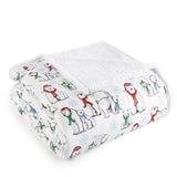 Shavel Micro Flannel High Quality Reversible Solid Patterned Luxuriously Super Soft, Comfortable & Warm Sherpa Blanket