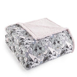 Shavel Micro Flannel High Quality Reversible Solid Patterned Luxuriously Super Soft, Comfortable & Warm Sherpa Blanket