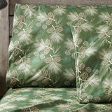 Shavel 100% Polyester Luxury Micro Flannel Printed Deep-Pocket Pines Sheet With Pillowcase Set Green
