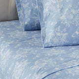 Shavel Micro Flannel Printed Sheet Set - Toile Wedgewood