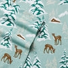 Shavel 100% Polyester Luxury Micro Flannel Printed Deep-Pocket Winter Wonderland Sheet With Pillowcase Set Green